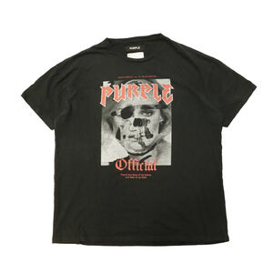 Vintage Purple Skull Graphic T-Shirt Size M